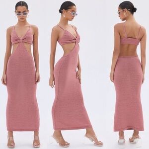 Cult Gaia Serita cotton-blend cutout-waist cocktail dress in jaipur size S small